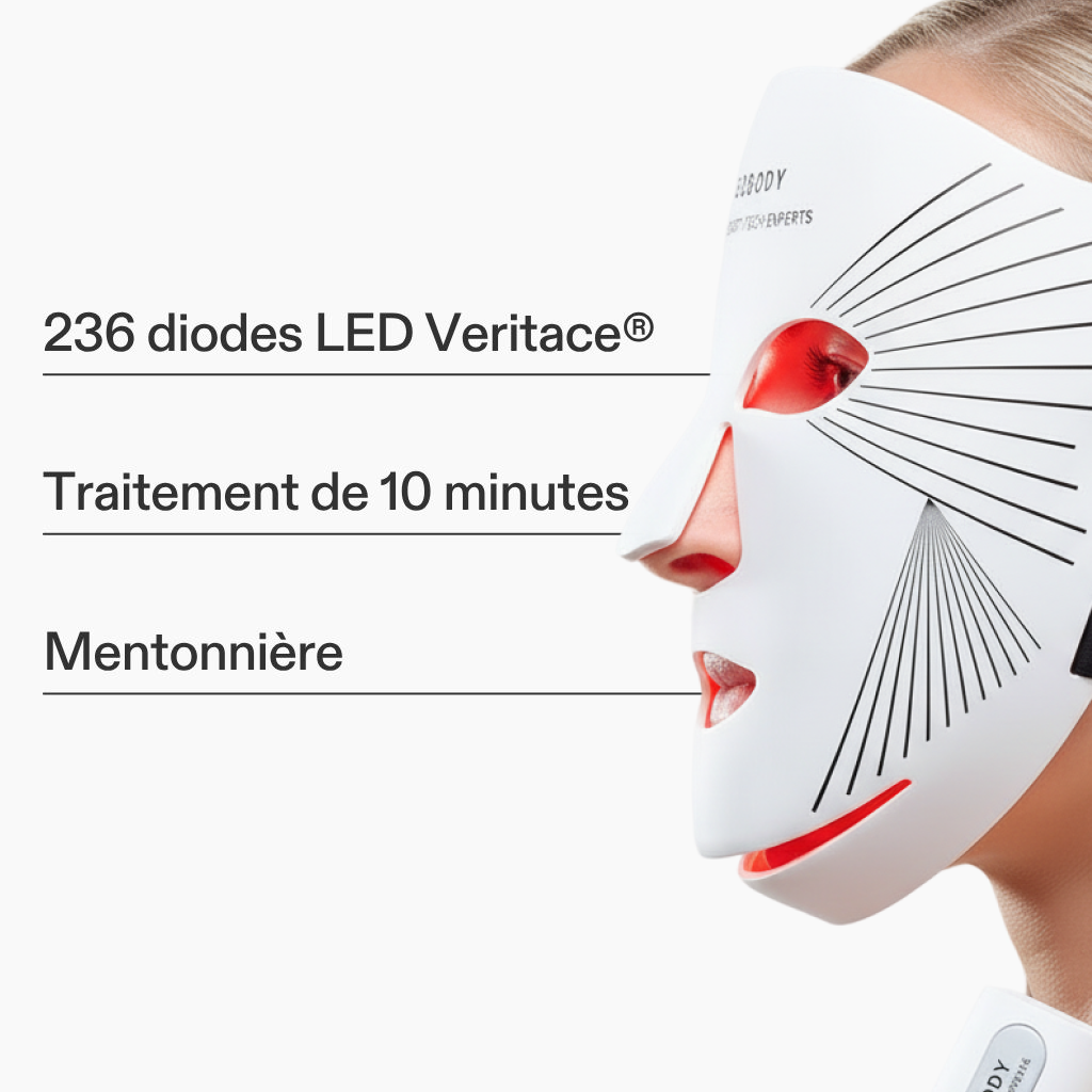 Masque LED Visage Rouge & Proche Infrarouge 830 nm | Neobody